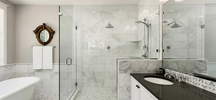 bathroom shower door installation in Stockton